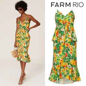 FARM RIO Linen Mini Dress | XS